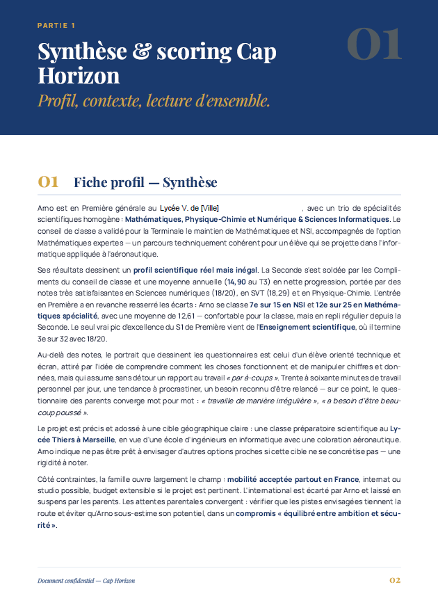 Fiche profil
